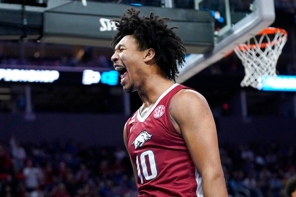 34. Oklahoma City: Jaylin Williams, C, 6-10, 19, Arkansas
